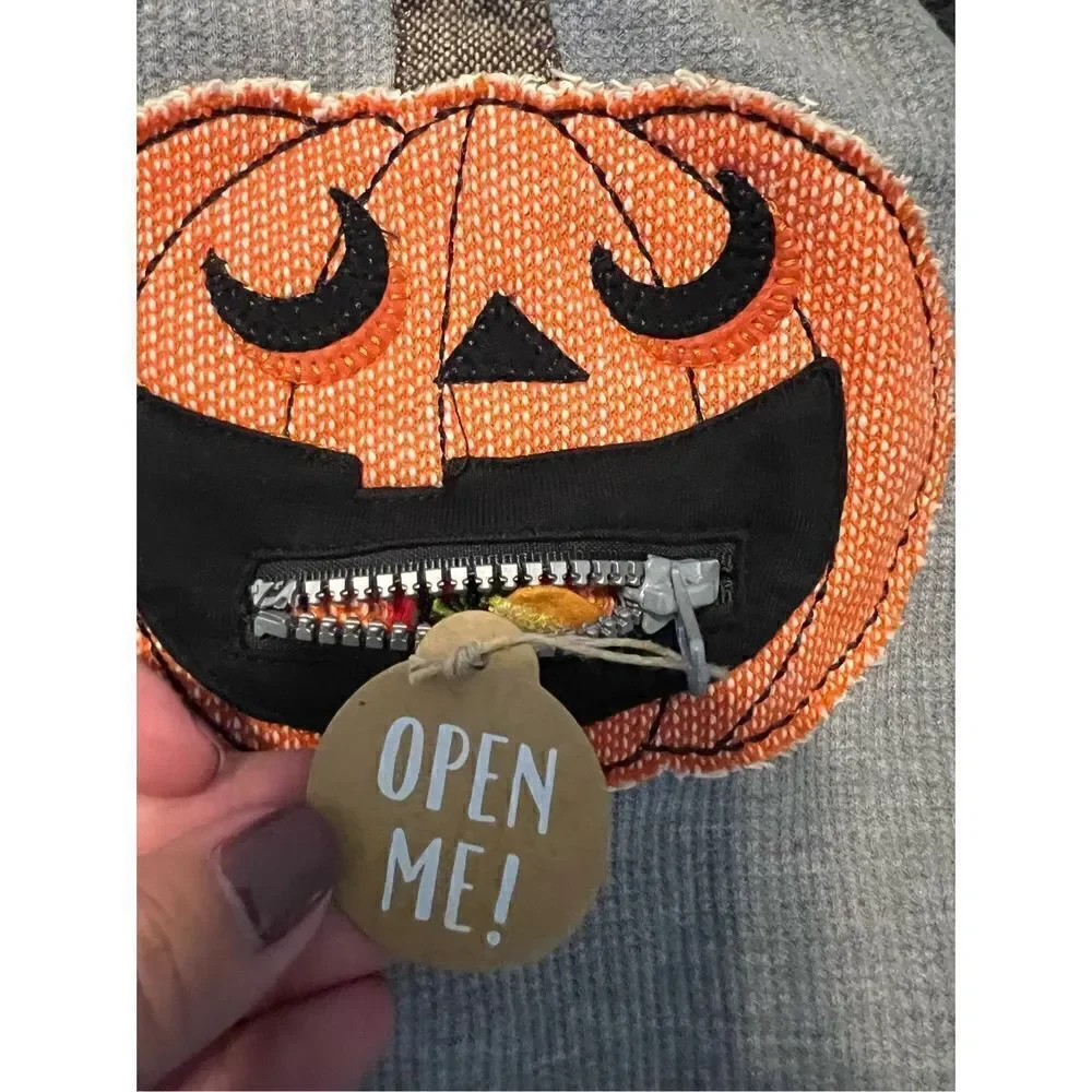 Nwt Mudpie Infants Pumpkin Waffle Romper 3/6m